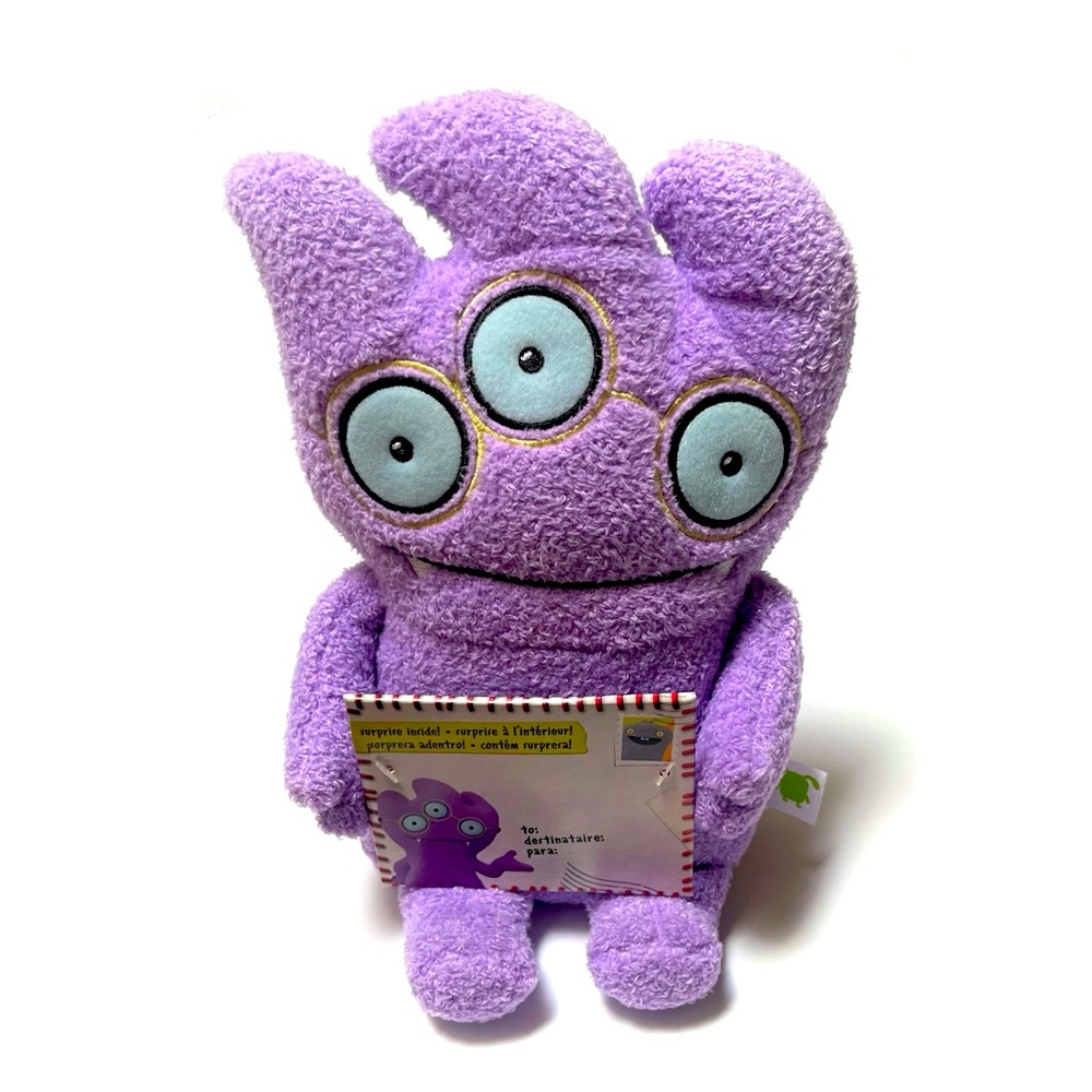 NEW Ugly Doll Tray Plush with Sticker